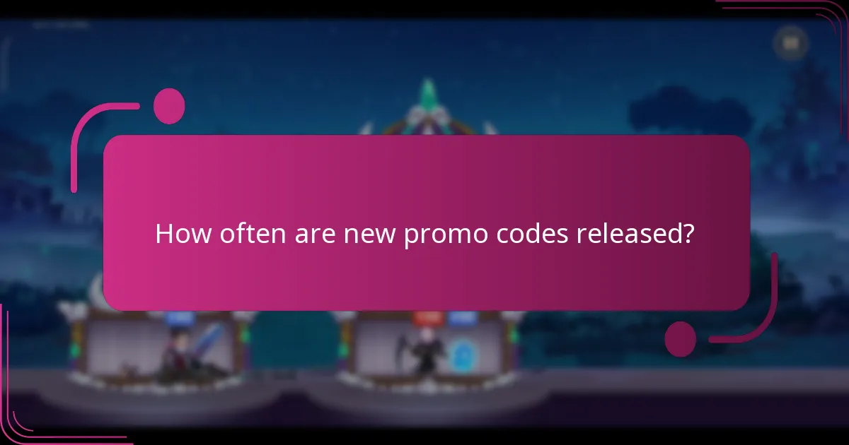 How often are new promo codes released?