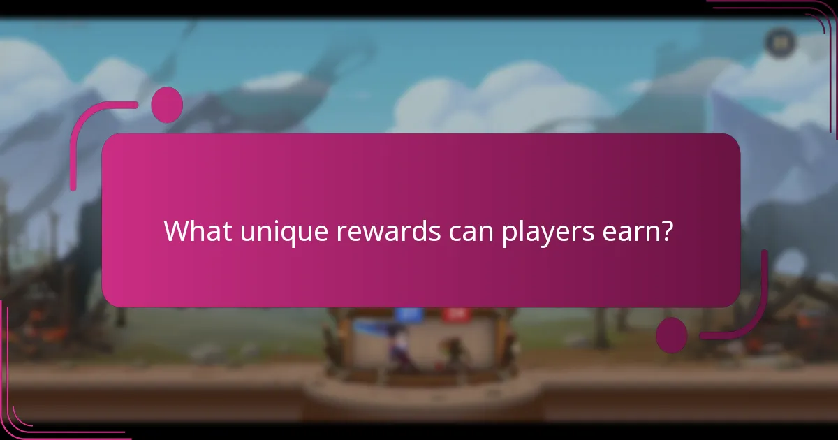 What unique rewards can players earn?